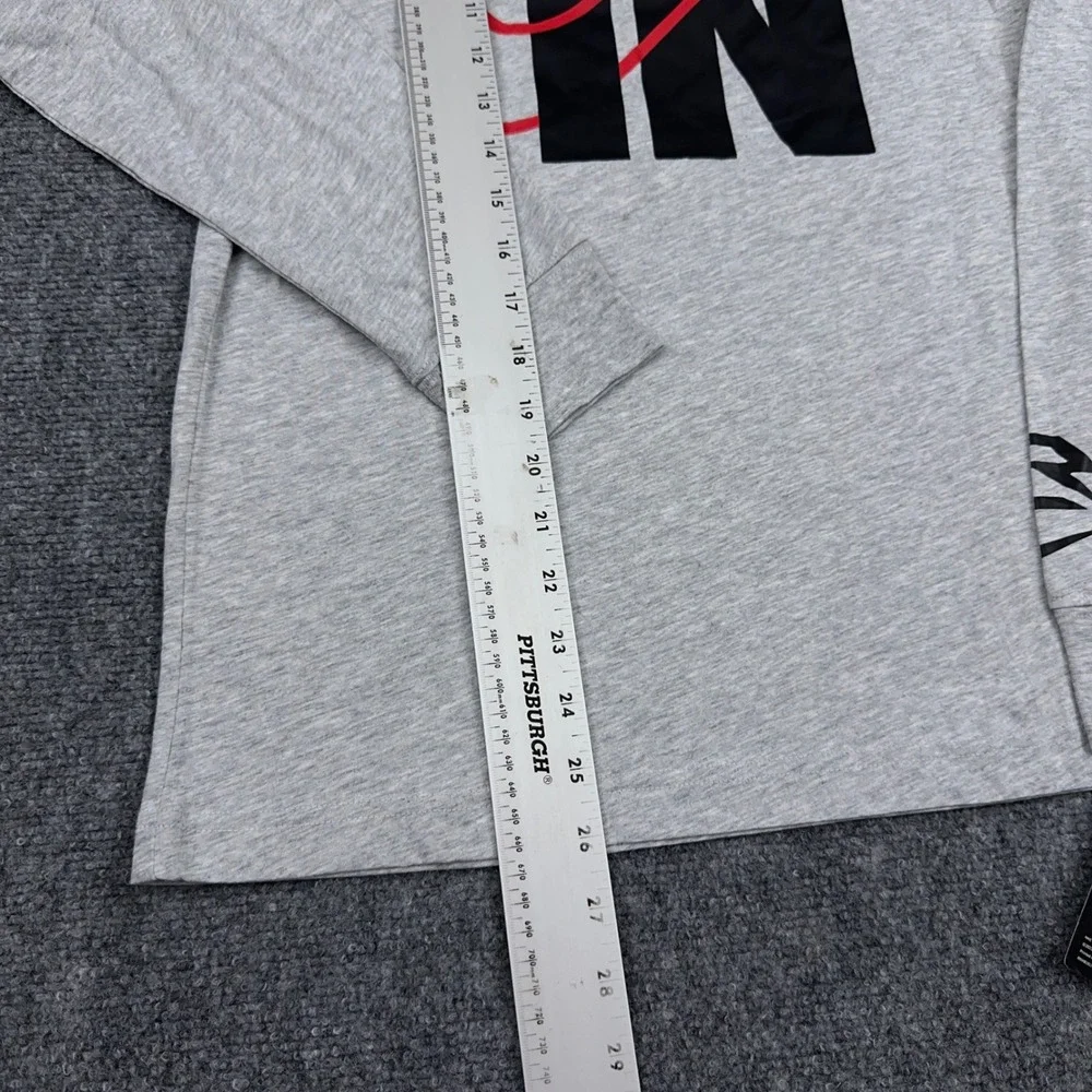 NEW Nike 3 Brand Long Sleeve Shirt Kids XL Gray‎ Graphic All In Russell Wilson